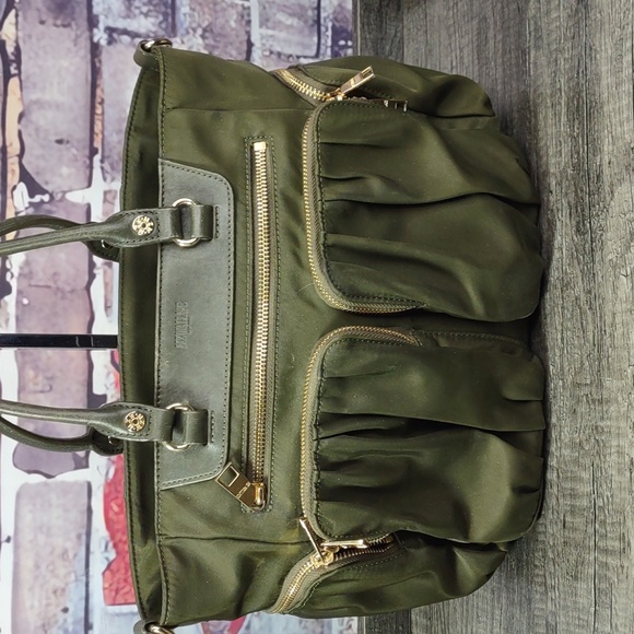 M Z Wallace Nylon/Leather "Zip" Satchel Bag - Picture 4 of 14